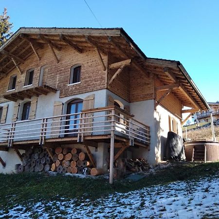 Villa Chalet Pour 10 Pers. Avec Cheminee Et Bain Norvegien - Fr-1-733-70 à Crest-Voland Extérieur photo